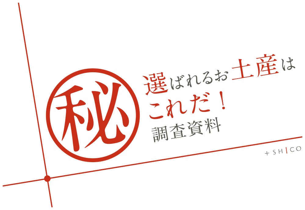 選ばれるお土産はこれだ！調査資料